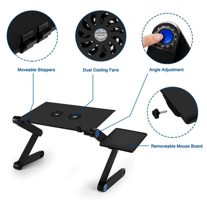 Mesa Plegable con Ventilador / Laptop