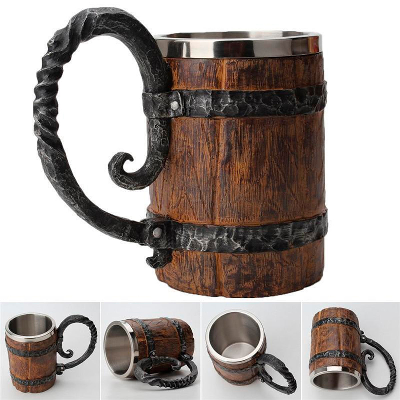 Taza De Cerveza De Estilo Vikingo 400ml / Summer